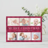 Plaid写真名門私立校風のギャラリークリスマスカード シーズンカード (スタンド正面)