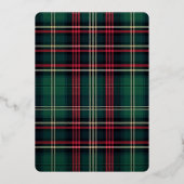 Plaid写真素朴クリスマス 箔シーズンカード (裏面)