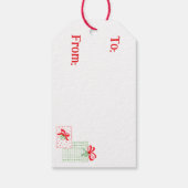 PLAID水の色の休日の友人はギフト最高のである ギフトタグ (裏面)