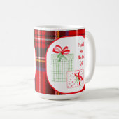 PLAID水の色の休日の友人はギフト最高のである コーヒーマグカップ (正面右)