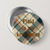 plaid025の格子縞はmykryptoniteです 缶バッジ (正面&裏面)