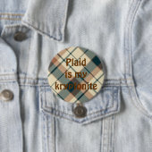 plaid025の格子縞はmykryptoniteです 缶バッジ (インサイチュ)