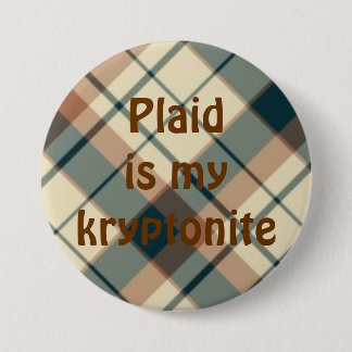 plaid025の格子縞はmykryptoniteです 缶バッジ