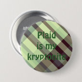 plaid029、Plaidis私のkryptonite 缶バッジ (正面&裏面)