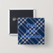 plaid03の格子縞はmykryptoniteです 缶バッジ (正面&裏面)
