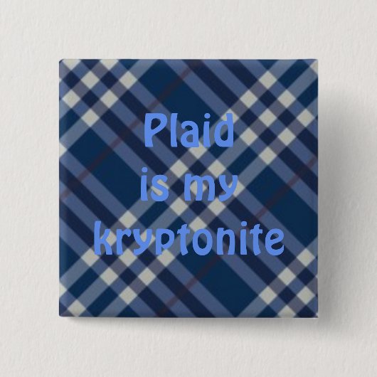 plaid03の格子縞はmykryptoniteです 缶バッジ (正面)