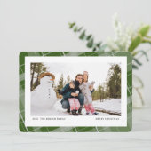 Plaid ミニマル One Photo Green Horizontal シーズンカード (スタンド正面)