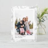 Plaid ミニマル One Photo White Vertical シーズンカード (スタンド正面)