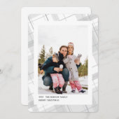 Plaid ミニマル One Photo White Vertical シーズンカード (正面/裏面)