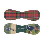 Plaid 2枚素朴の写真Red and Green Stewartタータンチェック 野球ボール (パネル)