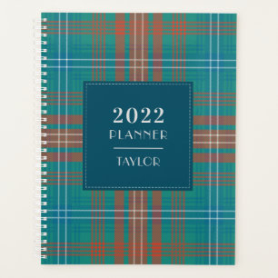 Plaid 2024クラン素朴ウィルソンタータンチェック プランナー手帳