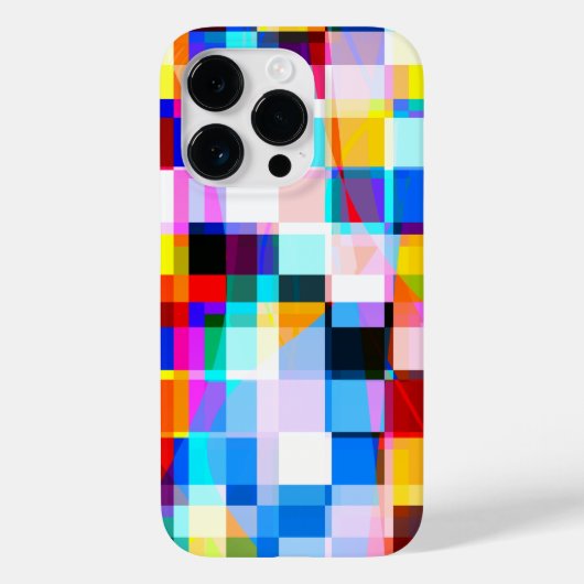Plaid 3かわいらし - iPhoneケースカラフル内 Case-Mate iPhoneケース (裏面)