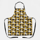 Plaid and deer apron エプロン (正面)