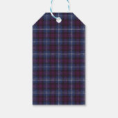 Plaid Bear Themed Baby Shower Thank You ギフトタグ (裏面)