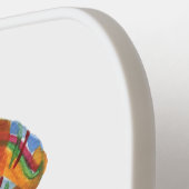 Plaid Bow Nostalgic Personalized Pickleball Paddle ピックルボールラケット (左詳細)