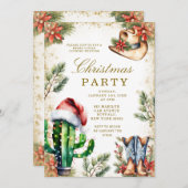  Plaid Brunch and Bubbly Gold Bridal Shower  招待状 (正面/裏面)