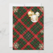  Plaid Brunch and Bubbly Gold Bridal Shower  招待状 (裏面)