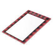 Plaid Camping To Doリストカスタム ノートパッド (アングル)