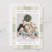 Plaid Christmas Card with Photo Holiday Card シーズンカード (正面)