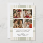 Plaid Christmas Card with Photo Holiday Card シーズンカード (裏面)
