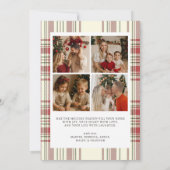 Plaid Christmas Card with Photo Holiday Card シーズンカード (裏面)