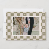 Plaid Christmas Photo Holiday Card シーズンカード (正面)