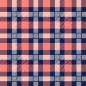 Plaid Coral and NavyトレンディーTouchfor Any Table ロングテーブルランナー