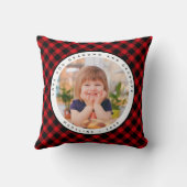 Plaid Country素朴写真祖父母の枕 クッション (裏面)