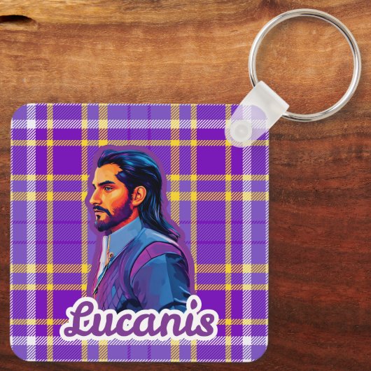 Plaid Crow Keychain キーホルダー (裏面)