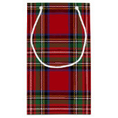 Plaid Elegant Rustic Clan Stewart Tartan スモールペーパーバッグ (裏面)