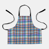 Plaid Fabric Checkered Print Pattern-57688 エプロン (正面)