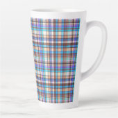 Plaid Fabric Checkered Print Pattern-57688 カフェラテマグ (右)