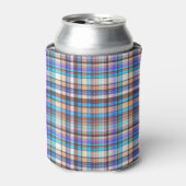 Plaid Fabric Checkered Print Pattern-57688 缶クーラー (缶正面)