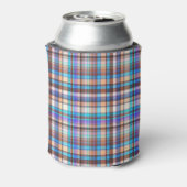 Plaid Fabric Checkered Print Pattern-57688 缶クーラー (缶裏面)