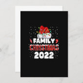 Plaid Family Christmas 2022マッチングサンタライト 招待状 (正面/裏面)