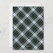 Plaid Family Christmas 2 Pet Photos Gordon Tartan シーズンカード (裏面)