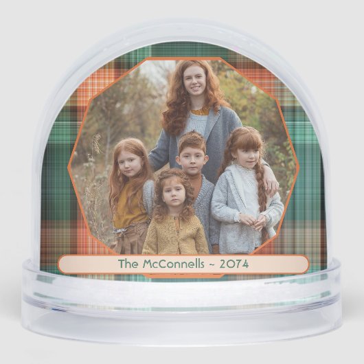 Plaid Family Christmas Photo Template (正面)