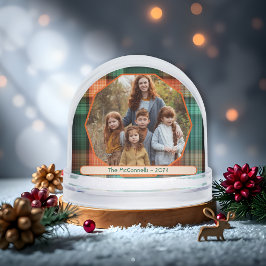 Plaid Family Christmas Photo Template