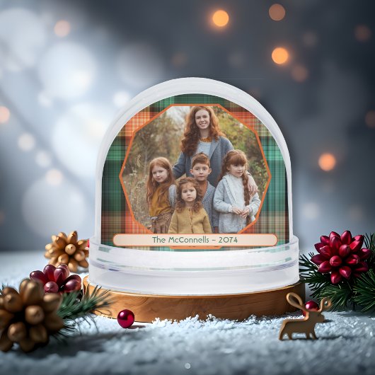 Plaid Family Christmas Photo Template