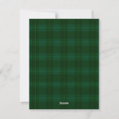 Plaid Flannel Family Photo Christmas Holiday Card シーズンカード (裏面)