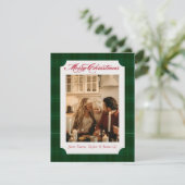 Plaid Flannel Family Photo Christmas Holiday Card シーズンカード (スタンド正面)