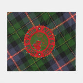 Plaid Fleece Blanket Merry & Bright フリースブランケット (正面(横))