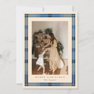 Plaid Frame Holiday Card シーズンカード