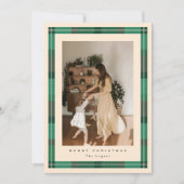 Plaid Frame Holiday Card シーズンカード (正面)