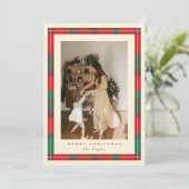 Plaid Frame Holiday Card シーズンカード (スタンド正面)