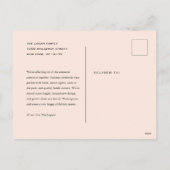 Plaid Frame Holiday Postcard シーズンポストカード (裏面)