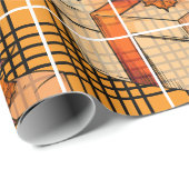 Plaid Gift Thanksgiving Wrapping Paper ラッピングペーパー (ロールコーナー)