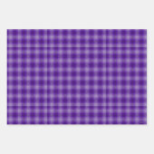 Plaid Gift Wrap in Purple HAMbyWG ラッピングペーパーシート (正面)