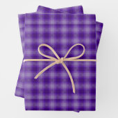 Plaid Gift Wrap in Purple HAMbyWG ラッピングペーパーシート (インサイチュ)