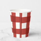 Plaid Gingham Cherry Girls Birthday 紙コップ (右)